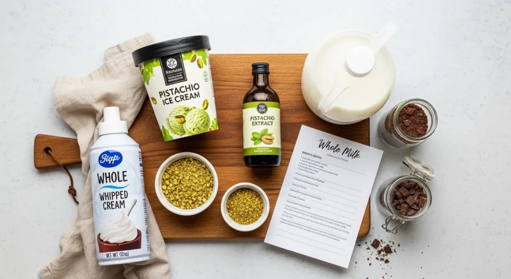 Shake Shack Pistachio Shake ingredients