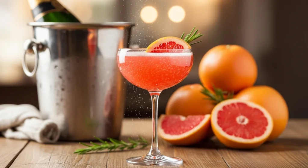 Grapefruit Champagne Cocktail