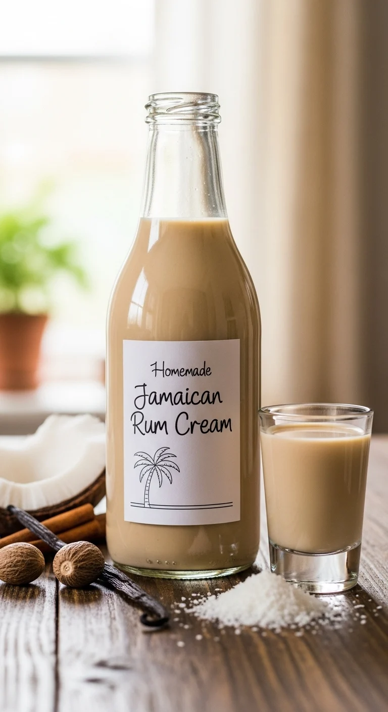 Homemade Jamaican Rum Cream