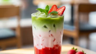 Tazo Strawberry Matcha Latte