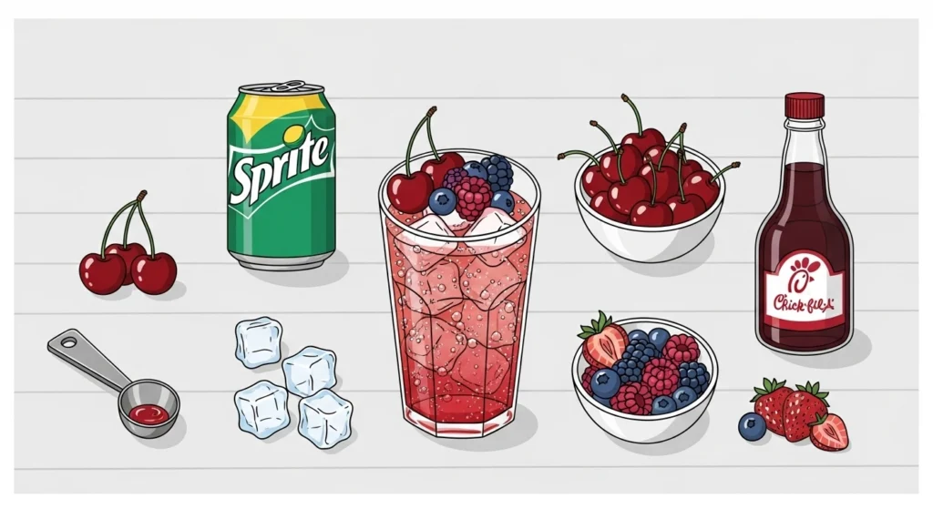 Chick-fil-A Cherry Berry Sprite Ingredients