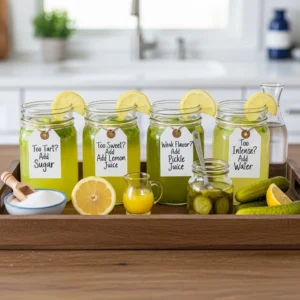adjust PICKLE LEMONADE to taste: