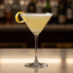 Garnish with a lemon twist or wheel.