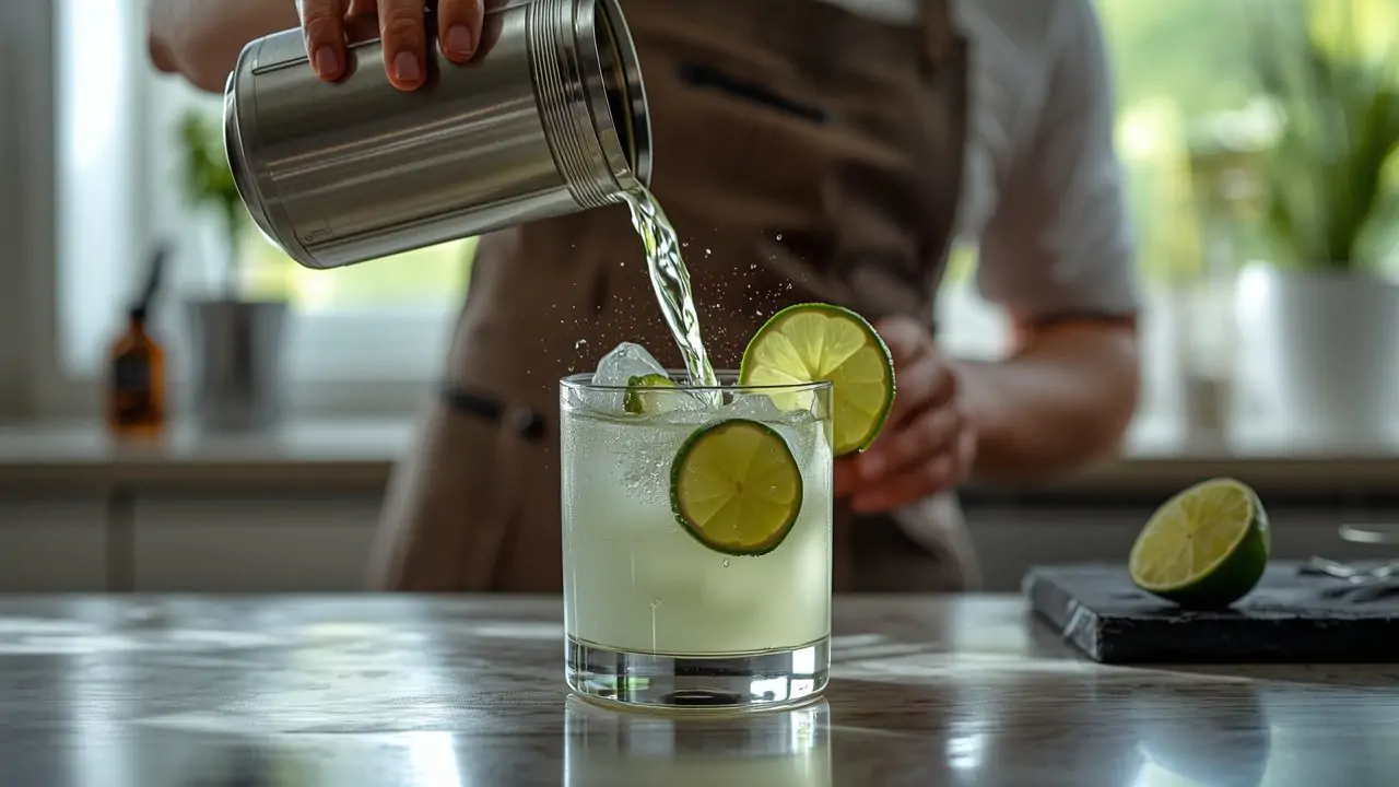 Step by step process of making cutwater lime margarita ingredients