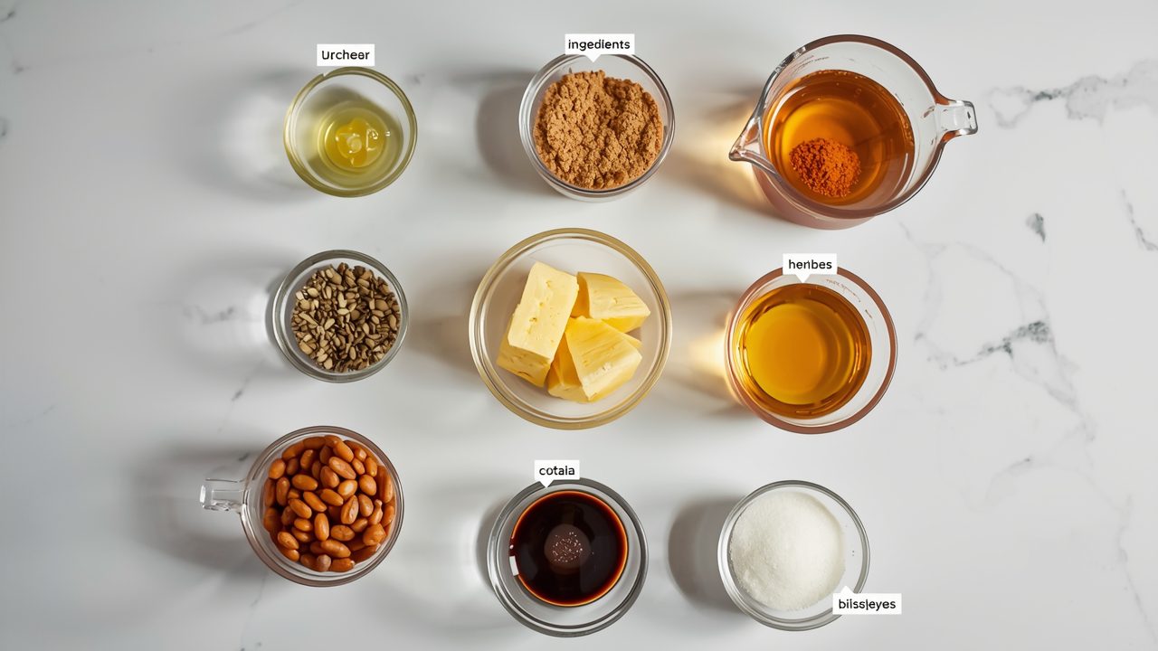 Ingredients for dutch bros 911 recipe laid out on counter