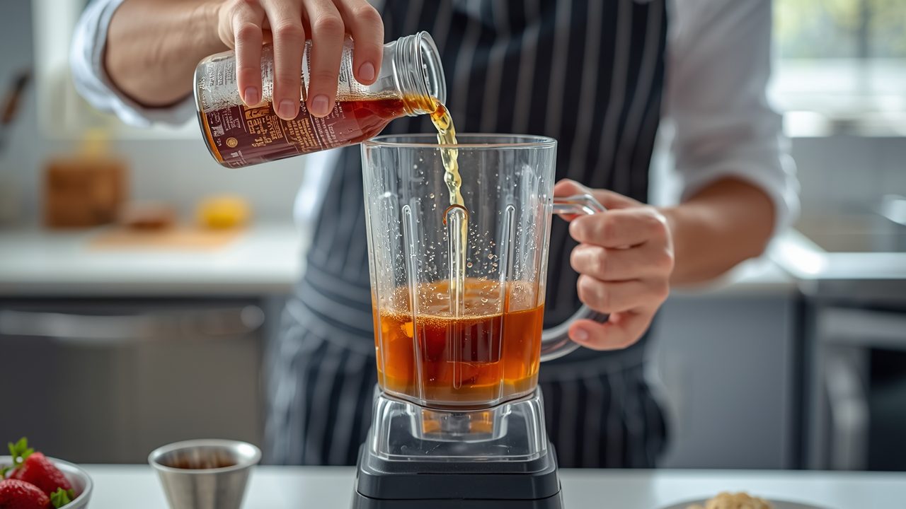 Making dutch bros golden eagle recipe - step by step process