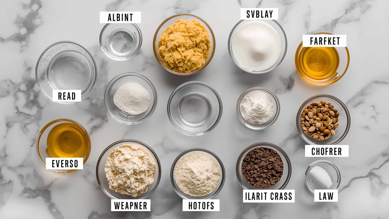 All ingredients for McDonald's Frappe recipe laid out on a clean counter