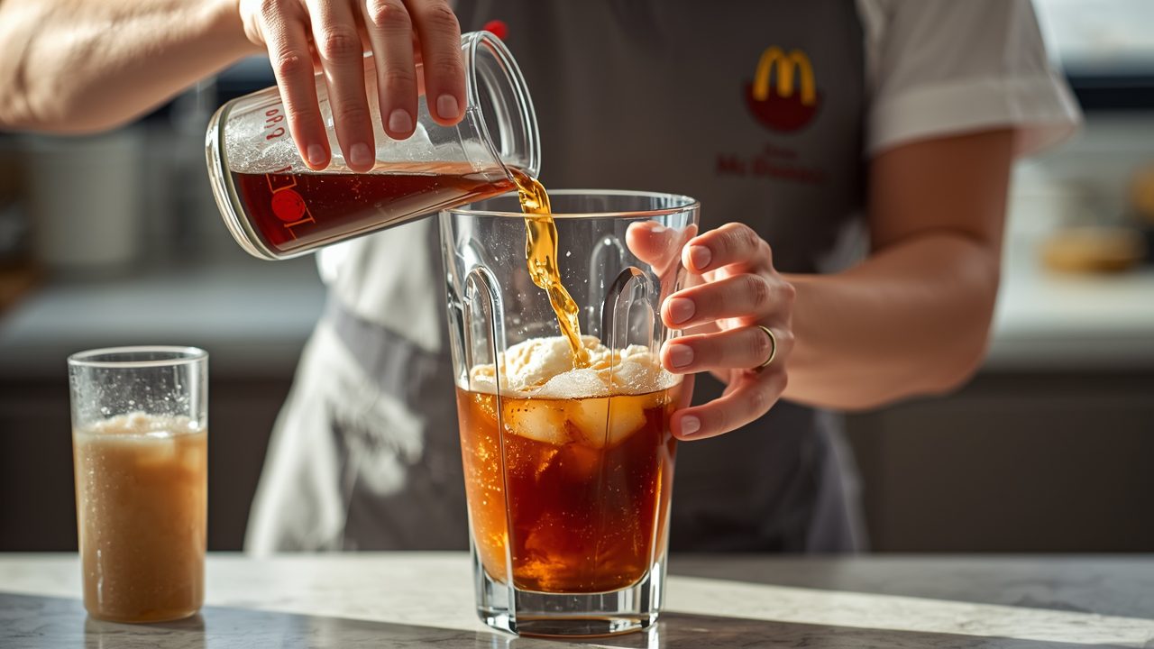 Making McDonald's sweet tea recipe step by step