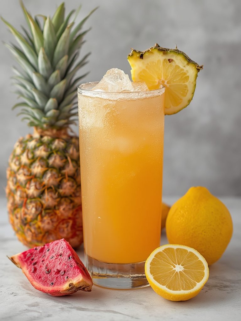 Ingredients for Pineapple Dragonfruit Lemonade