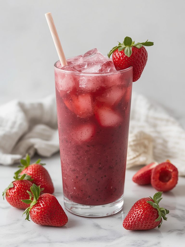 Ingredients for Strawberry Acai Refresher