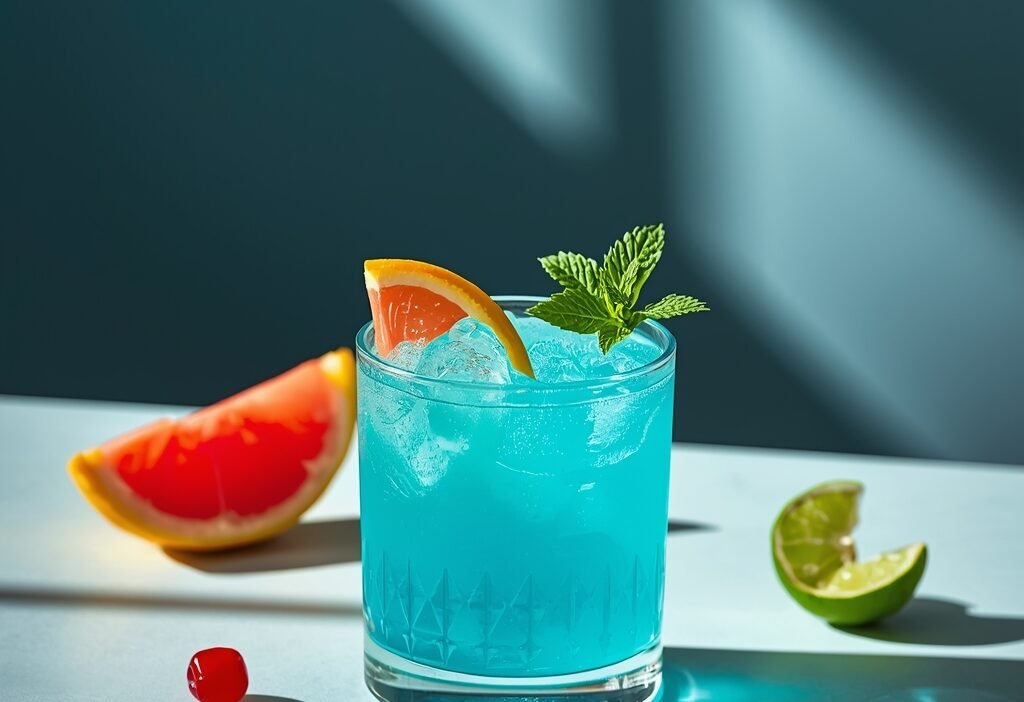 Blue Lagoon Mocktail