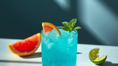Blue Lagoon Mocktail