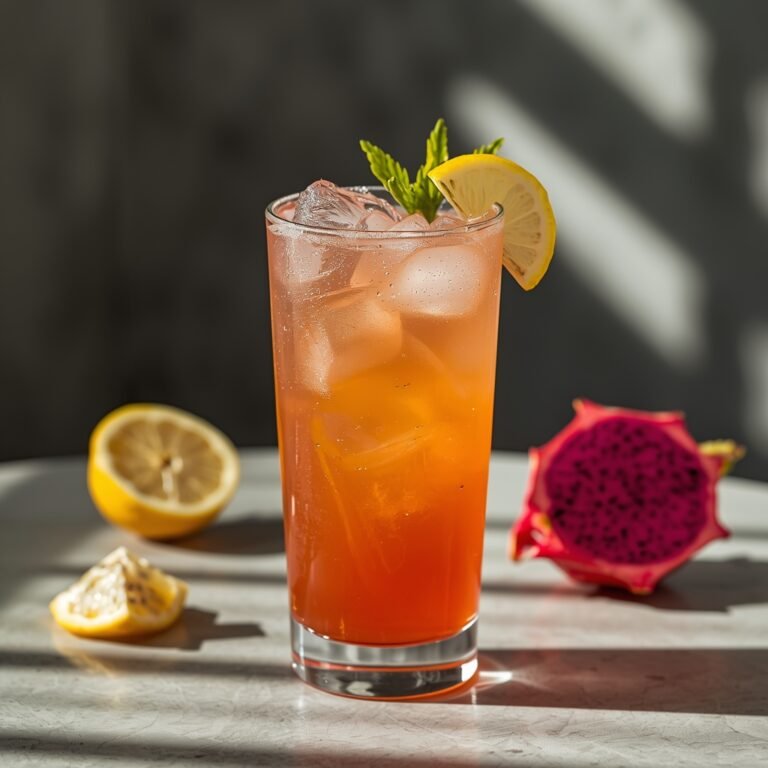 Vibrant Dragonfruit Lemonade