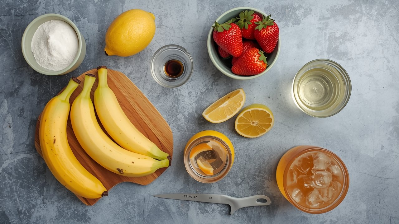 Fruit Mocktails Guide ingredients including fresh berries, citrus, and herbs