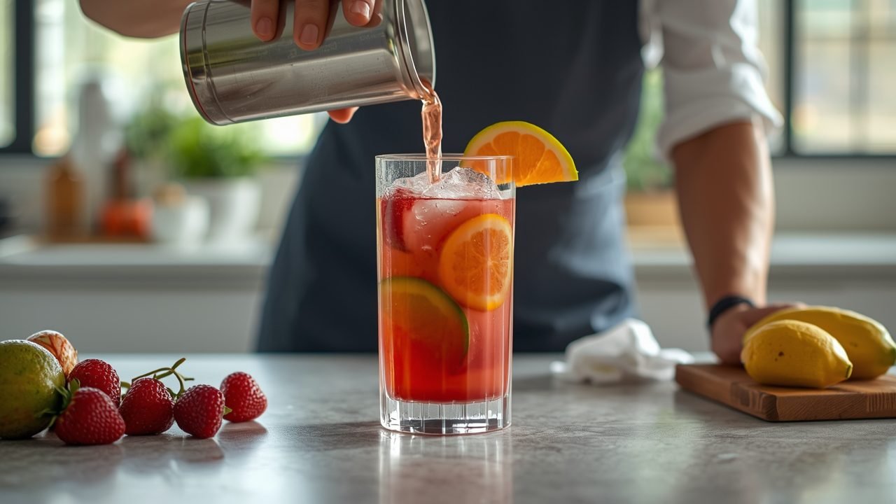 Step by step process of making Fruit Mocktails Guide at home