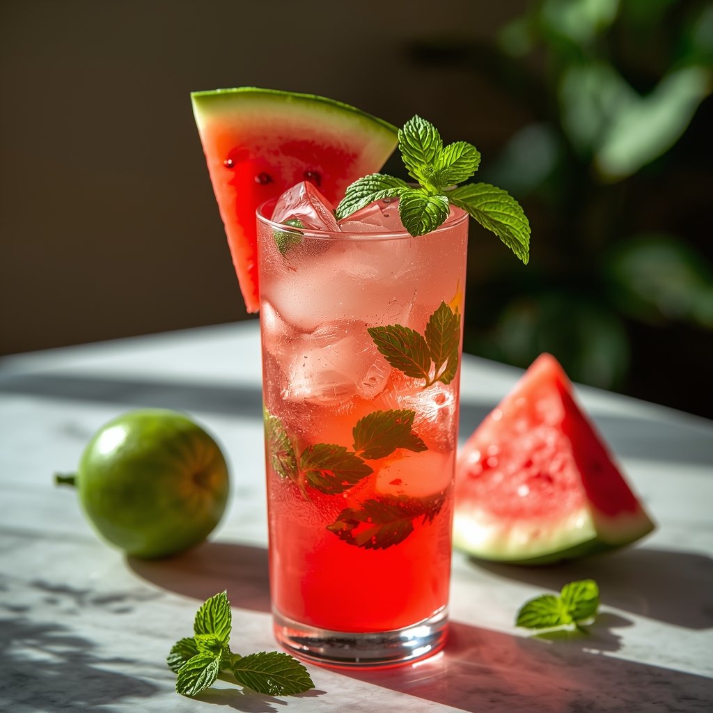 Watermelon Mojito Mocktail