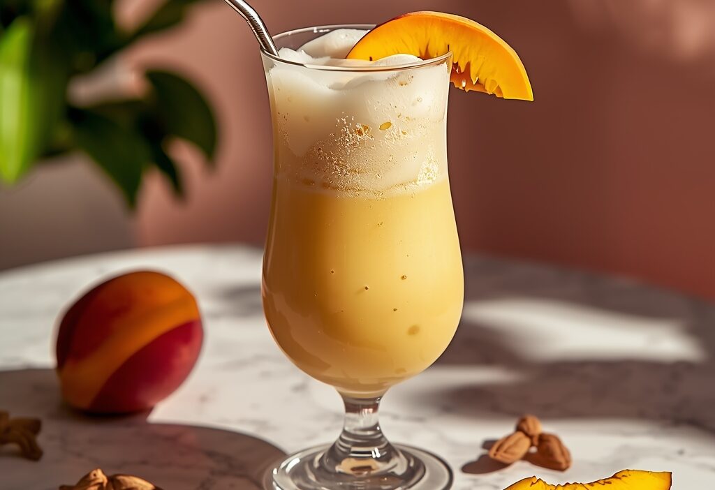 peach milkshake recipe