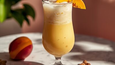 peach milkshake recipe