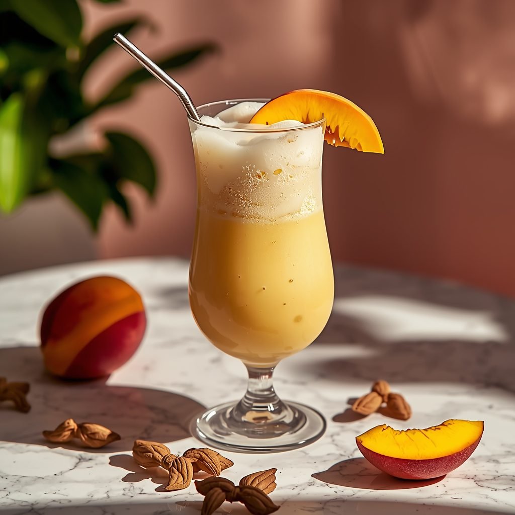 peach milkshake recipe