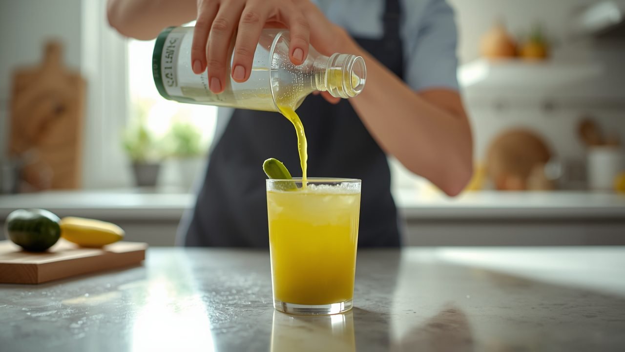 Step by step process of making pickle juice for cramps at home