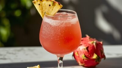 pineapple dragonfruit lemonade
