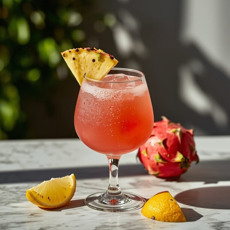 Tropical Pineapple Dragonfruit Lemonade