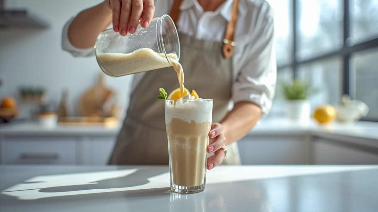 Step by step process of making sonic unicorn drink at home