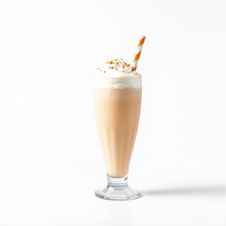 Creamy Peach Milkshake