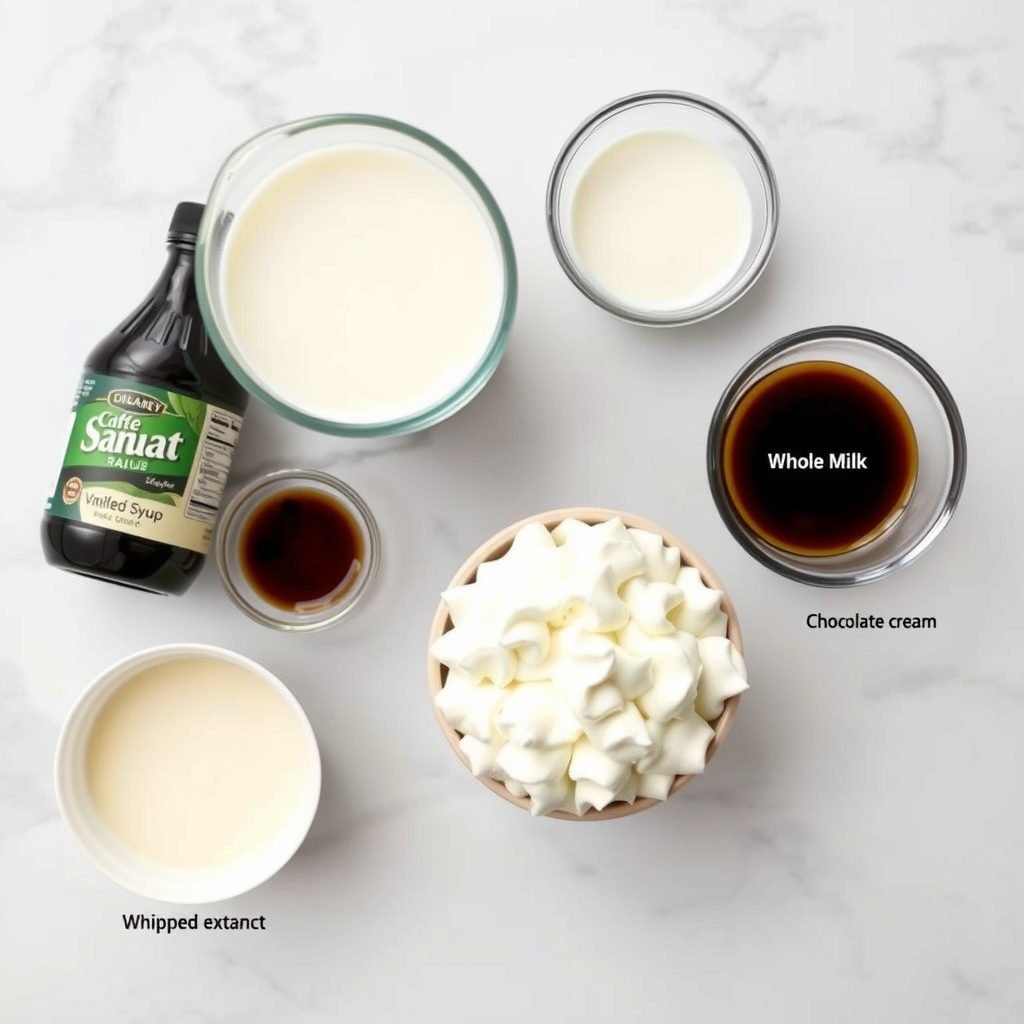 Ingredients for Copycat Shake Shack Black & White Shake copycat recipe