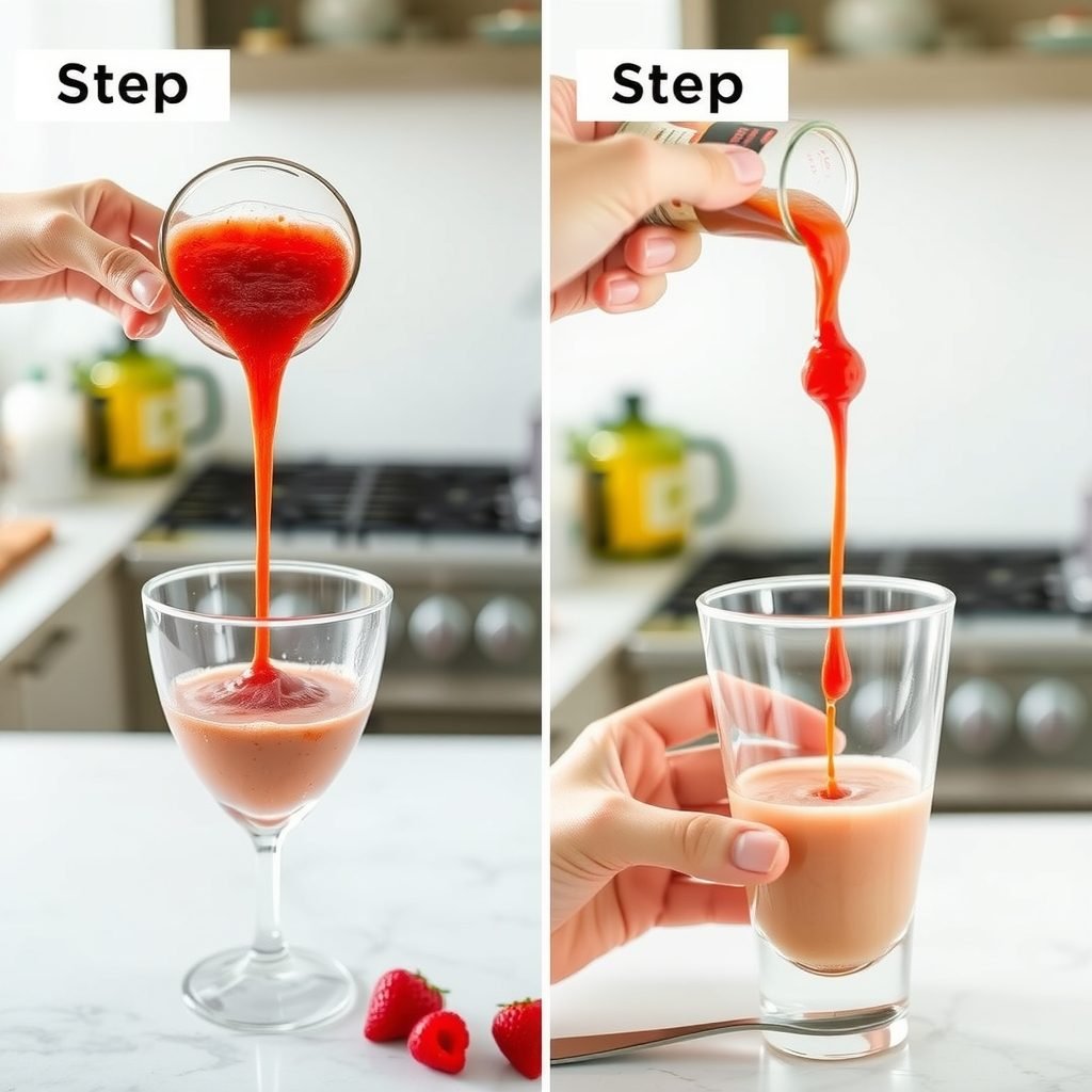 Step 2: making Copycat Starbucks Strawberry Blonde Espresso copycat recipe