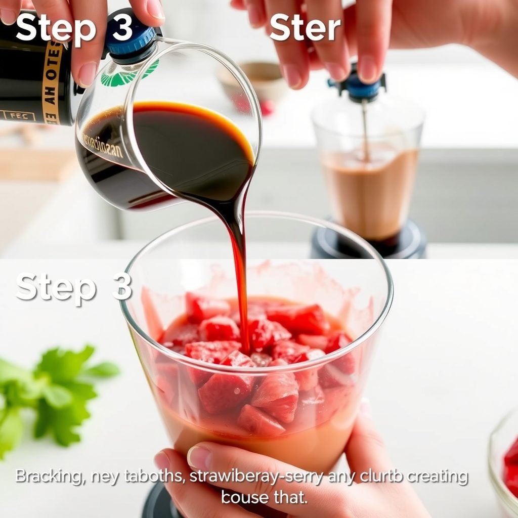 Step 3: making Copycat Starbucks Strawberry Blonde Espresso copycat recipe