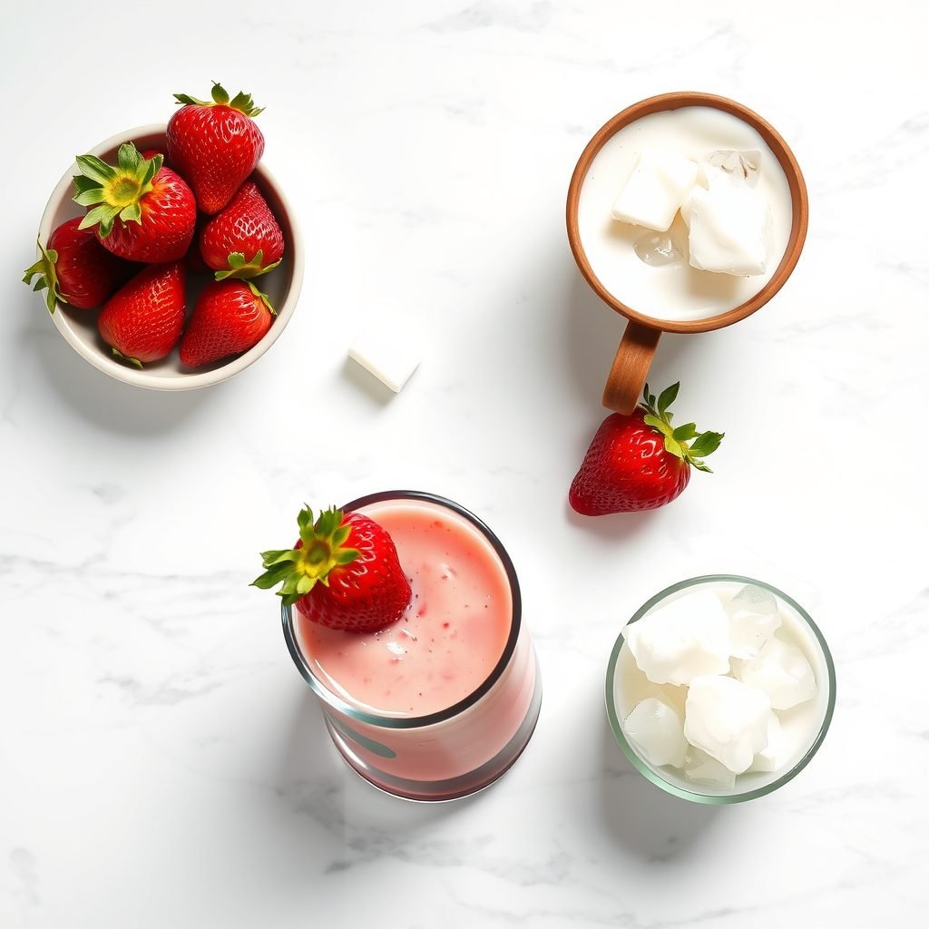 Ingredients for Starbucks Pink Drink copycat recipe