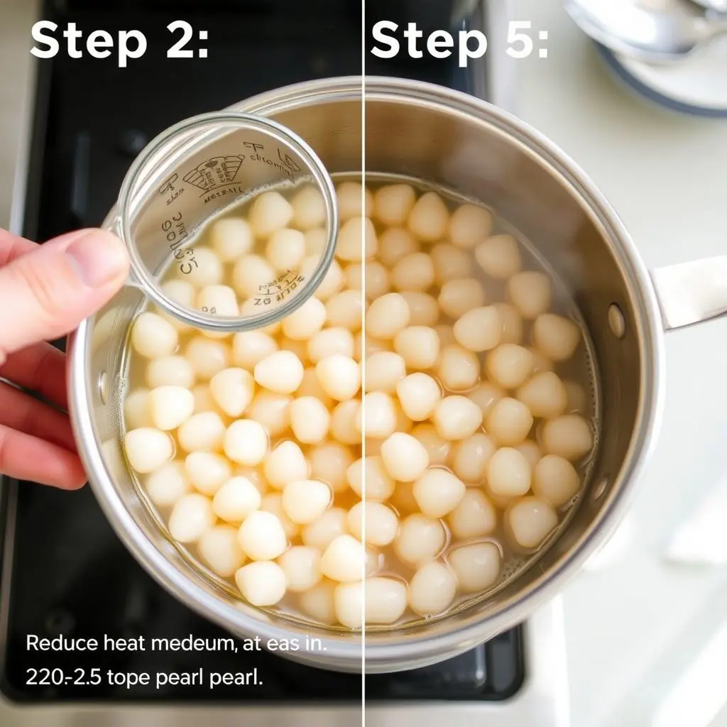 Step 2: making Copycat Brown Sugar Boba Tea Recipe copycat recipe