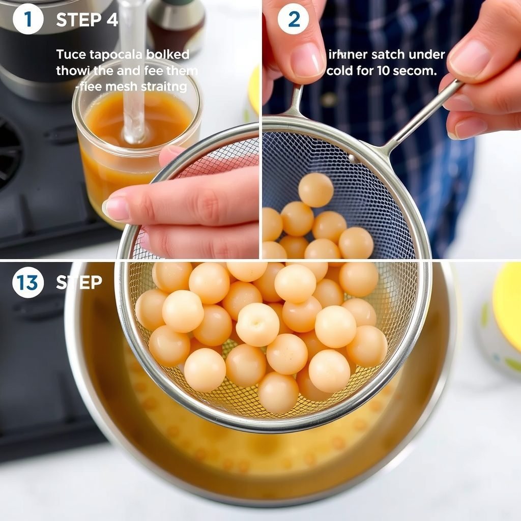 Step 4: making Copycat Brown Sugar Boba Tea Recipe copycat recipe