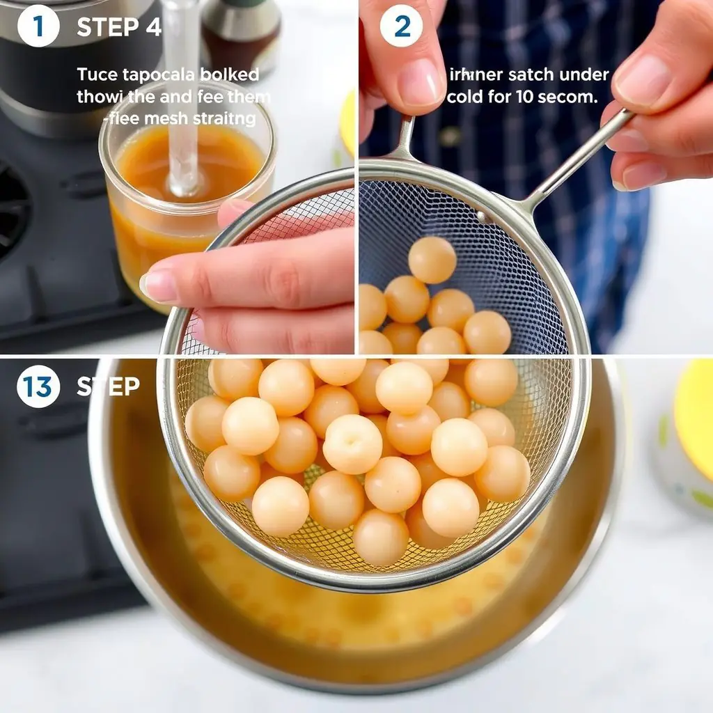 Step 4: making Copycat Brown Sugar Boba Tea Recipe copycat recipe