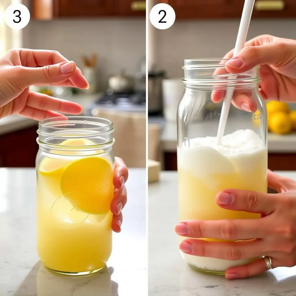 Step 2: making Copycat Chick-fil-A Frosted Lemonade copycat recipe