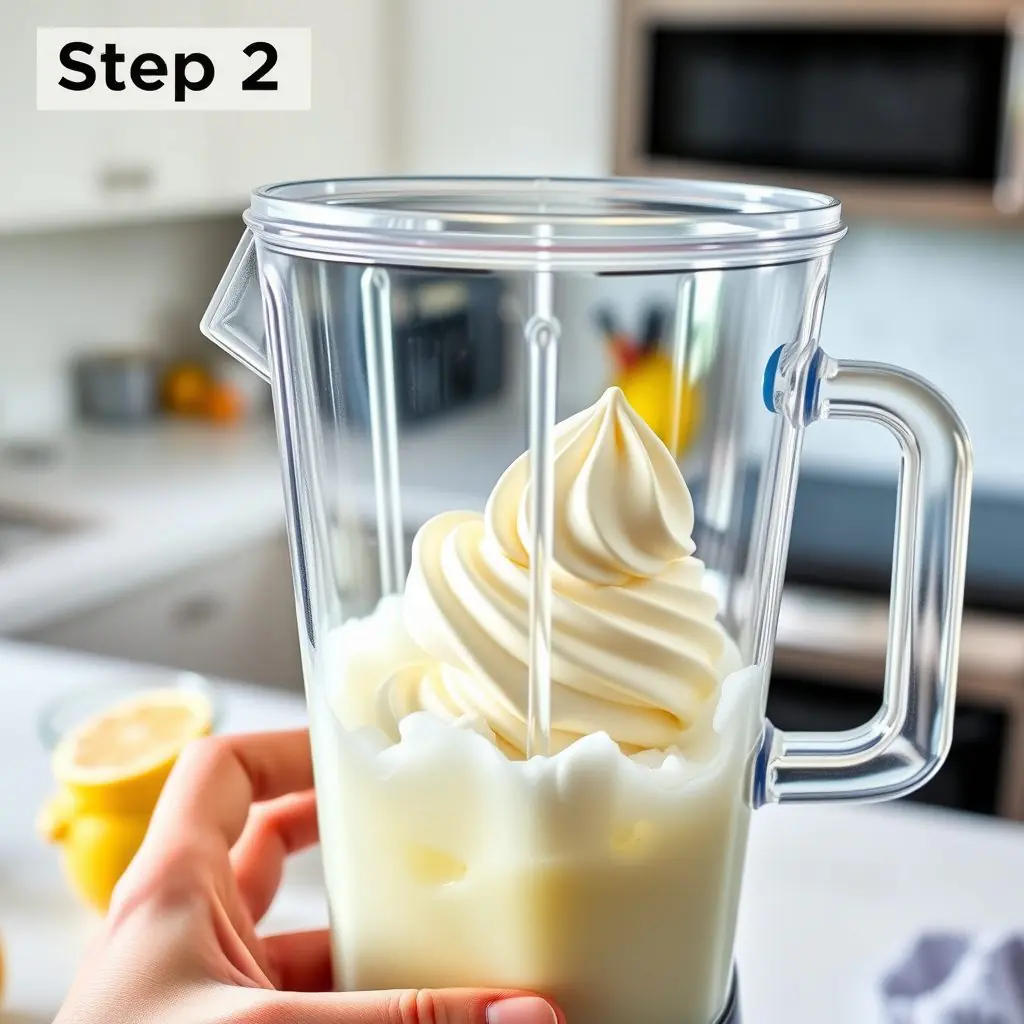 Step 2: making Copycat Chick-fil-A Frosted Lemonade copycat recipe