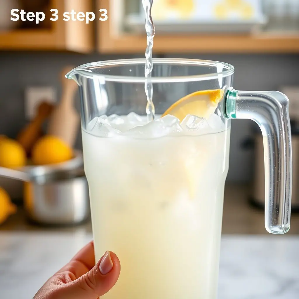 Step 3: making Copycat Chick-fil-A Frosted Lemonade copycat recipe