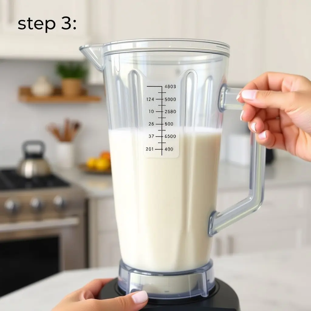 Step 3: making Copycat Chick-fil-A Frosted Lemonade copycat recipe