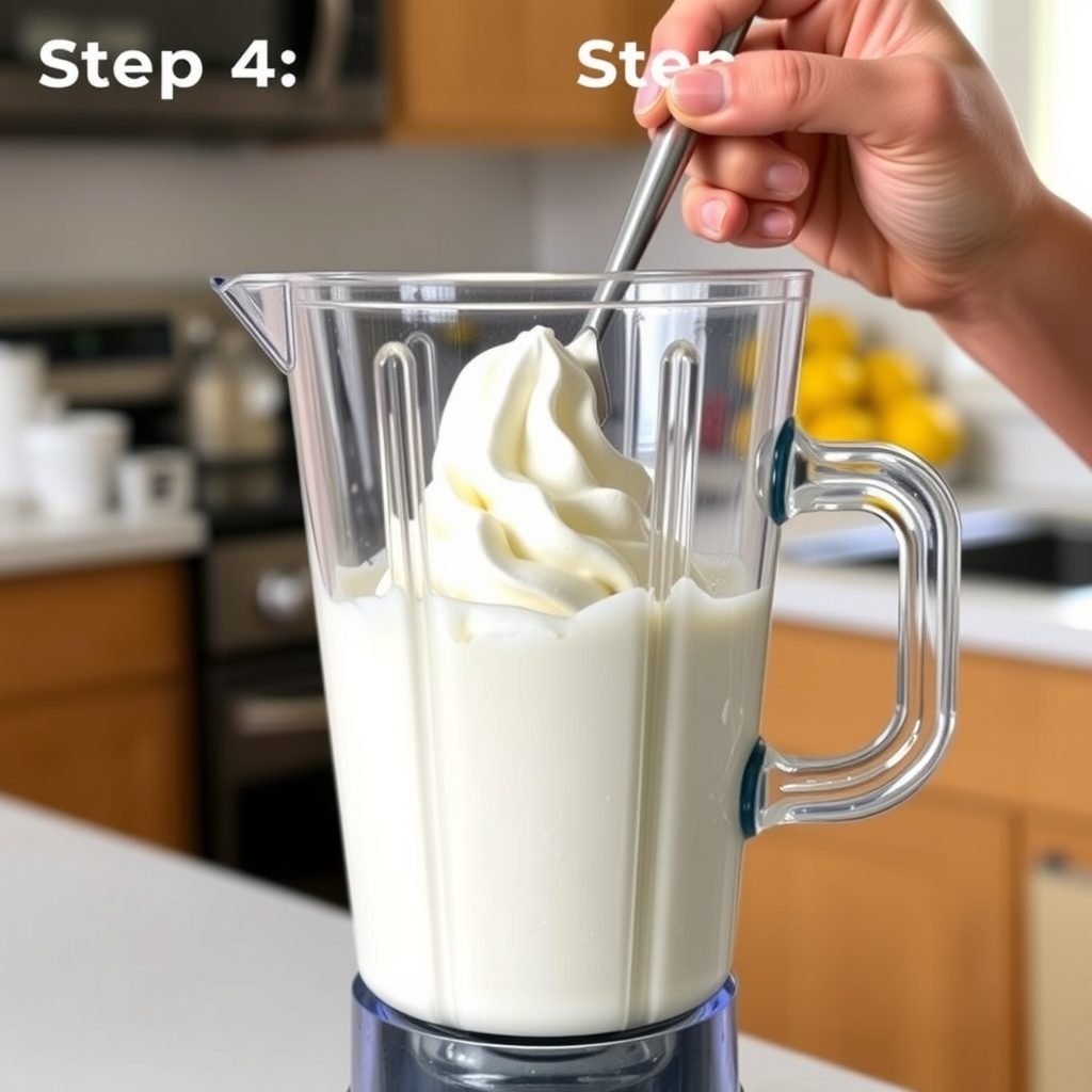 Step 4: making Copycat Chick-fil-A Frosted Lemonade copycat recipe