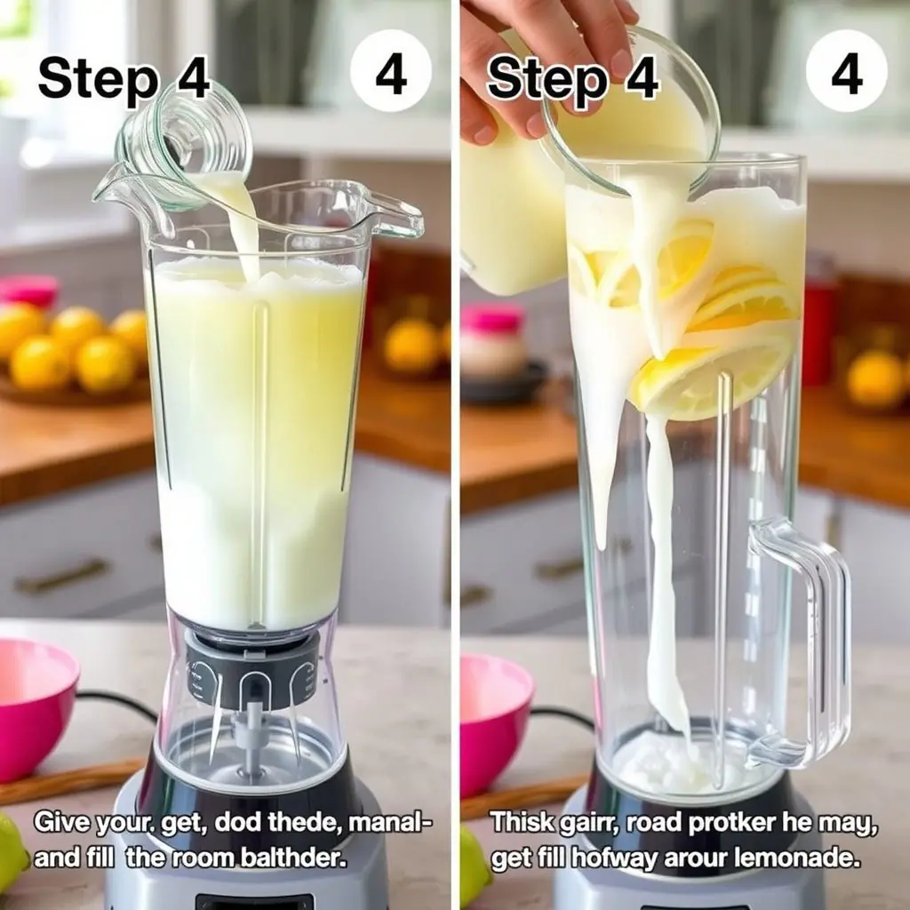 Step 4: making Copycat Chick-fil-A Frosted Lemonade copycat recipe