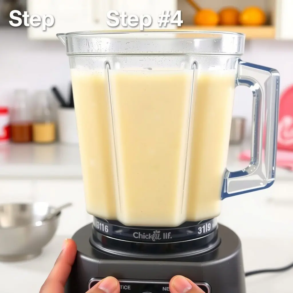 Step 4: making Copycat Chick-fil-A Frosted Lemonade copycat recipe