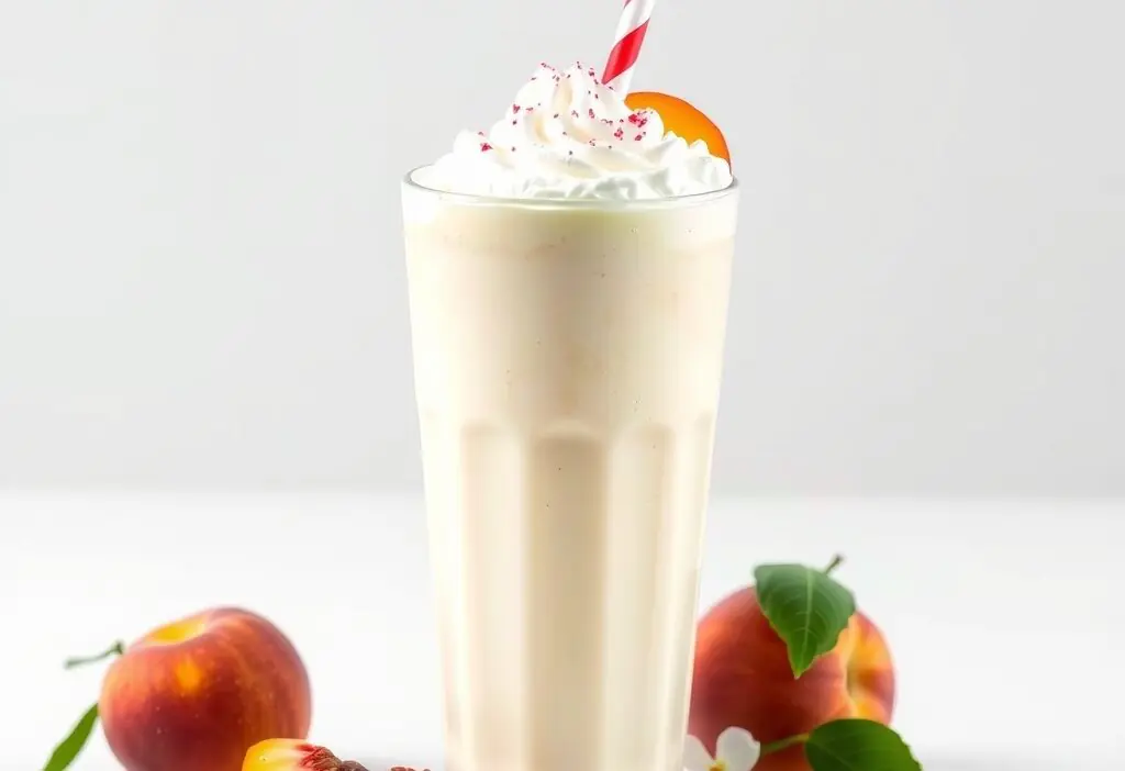 Copycat Chick-fil-A Peach Milkshake Recipe (spring seasonal) copycat recipe