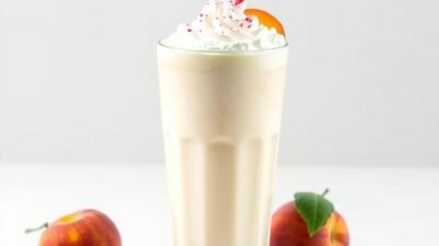 Copycat Chick-fil-A Peach Milkshake Recipe (spring seasonal) copycat recipe