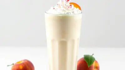 Copycat Chick-fil-A Peach Milkshake Recipe (spring seasonal) copycat recipe