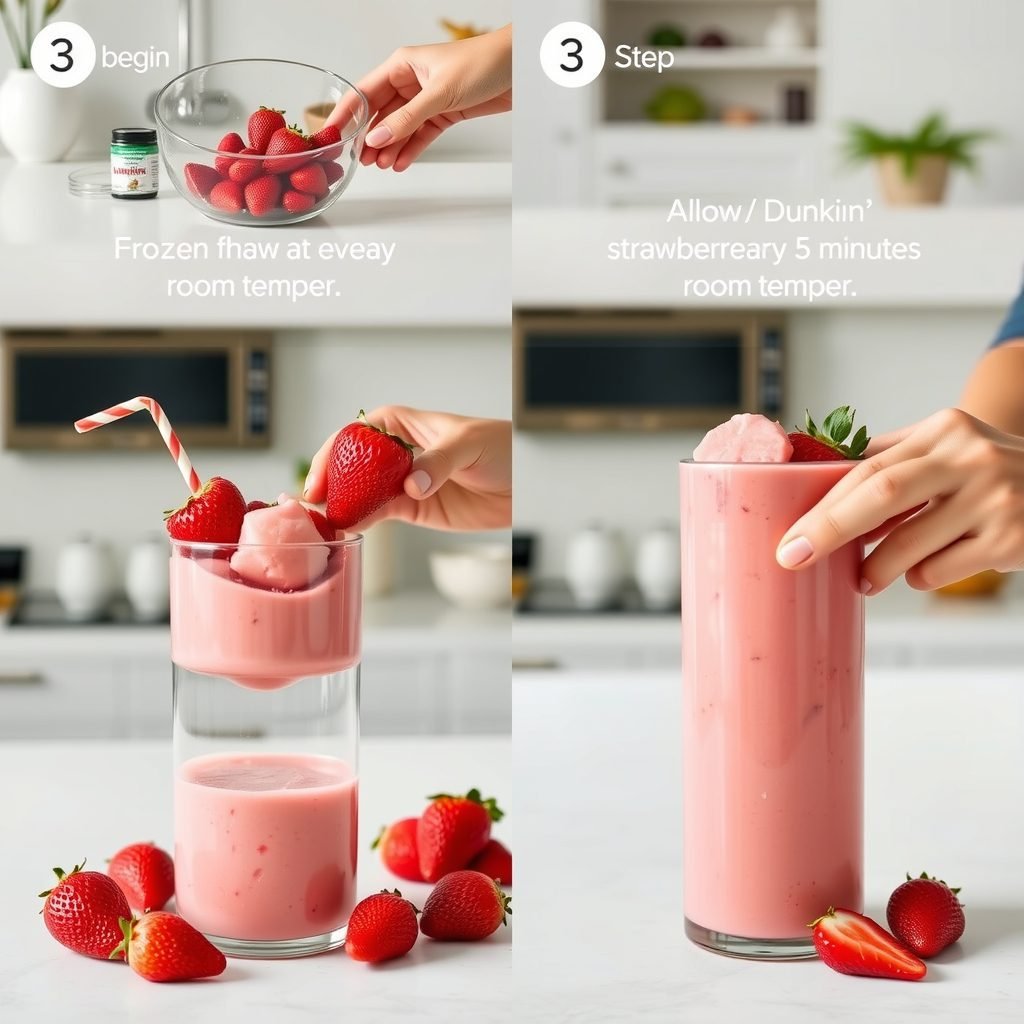 Step 1: making Copycat Dunkin' Strawberry Dragonfruit Refresher copycat recipe