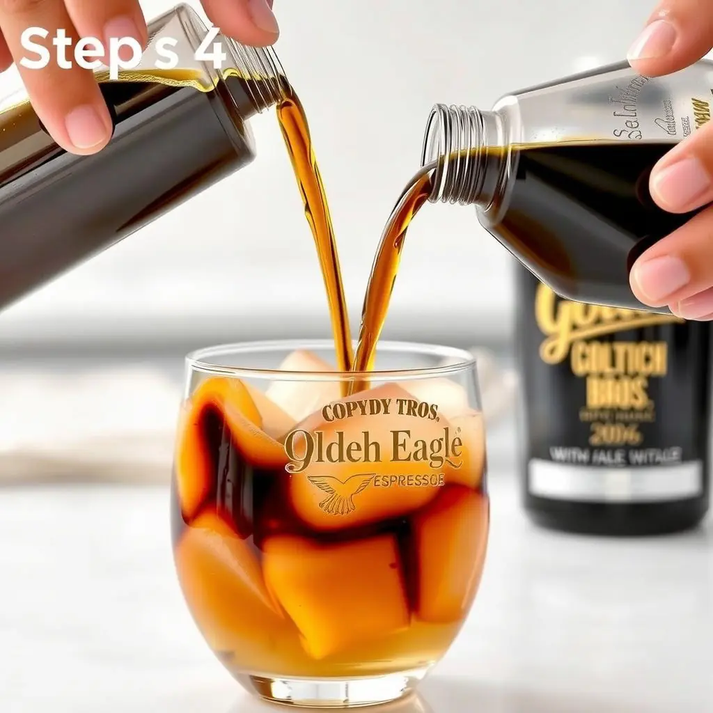 Step 4: making Copycat Dutch Bros Golden Eagle Espresso copycat recipe