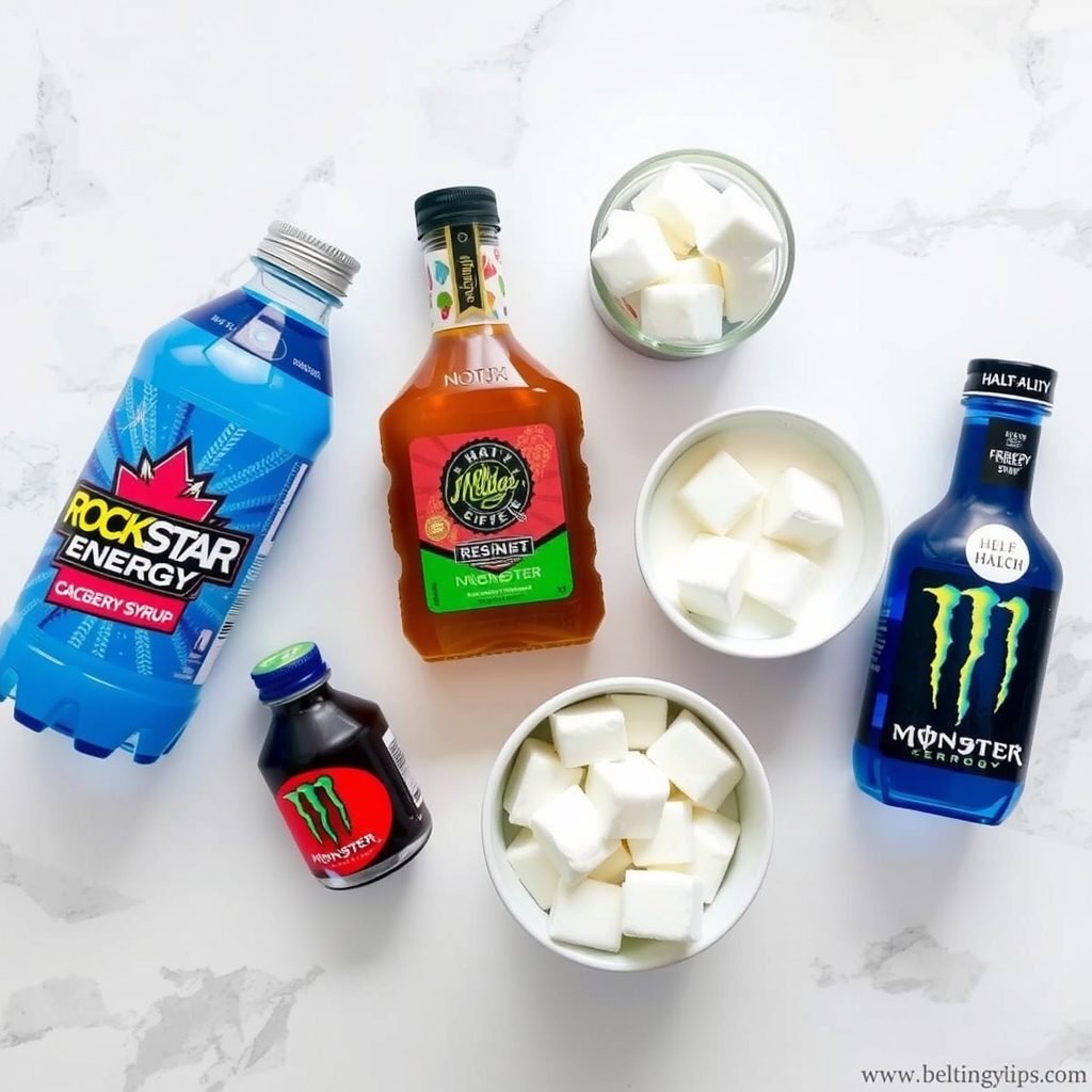 Ingredients for Copycat Dutch Bros Rebel Energy Drink Recipe copycat recipe