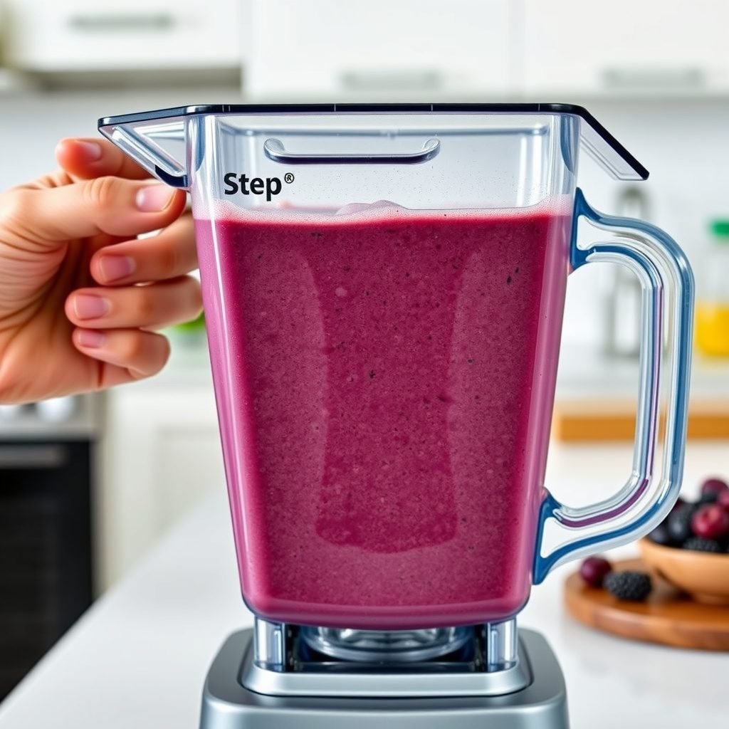 Step 3: making Copycat Jamba Juice Açai Berry Smoothie copycat recipe