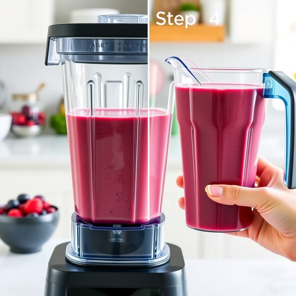 Step 4: making Copycat Jamba Juice Açai Berry Smoothie copycat recipe